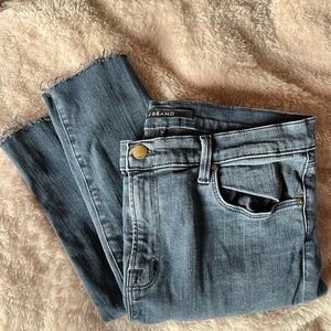 J Brand Maria high rise skinny jeans in Crush dark blue